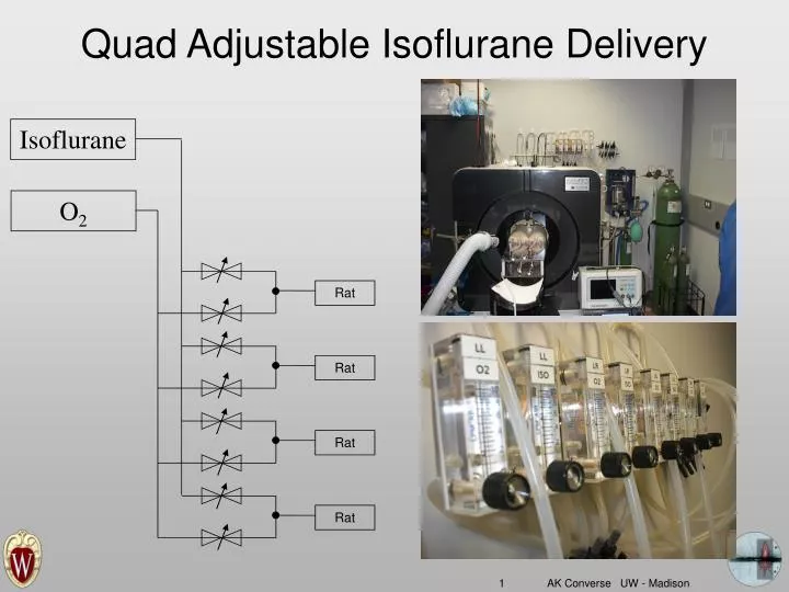 quad adjustable isoflurane delivery