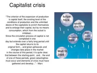 Capitalist crisis shaped specially by the huge “financialisation” since 1980