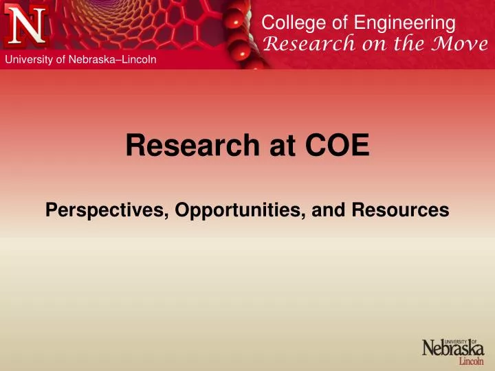research at coe