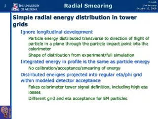 Radial Smearing