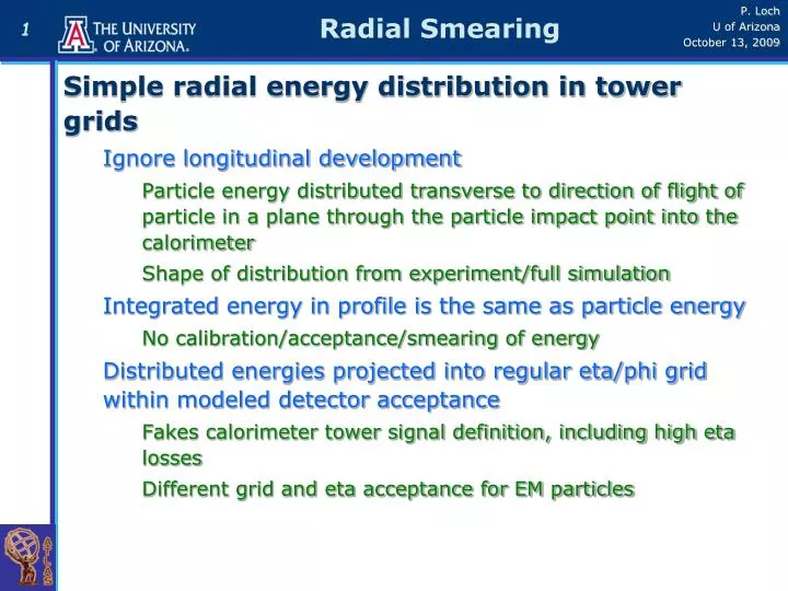 radial smearing