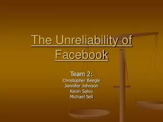 The Unreliability of Facebook