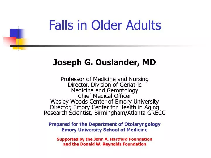 falls in older adults