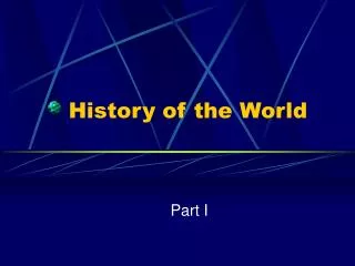 History of the World