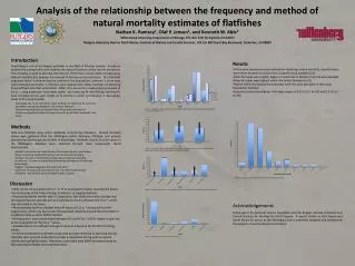 Analysis of the relationship between the frequency and method of natural mortality estimates of flatfishes