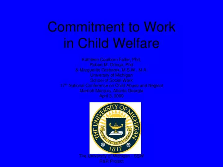commitment to work in child welfare