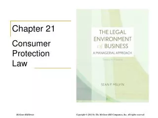 Chapter 21 Consumer Protection Law