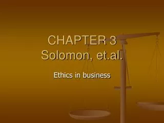 CHAPTER 3 Solomon, et.al.