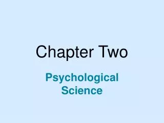 chapter two