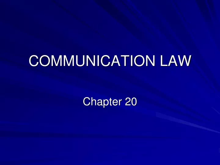 communication law