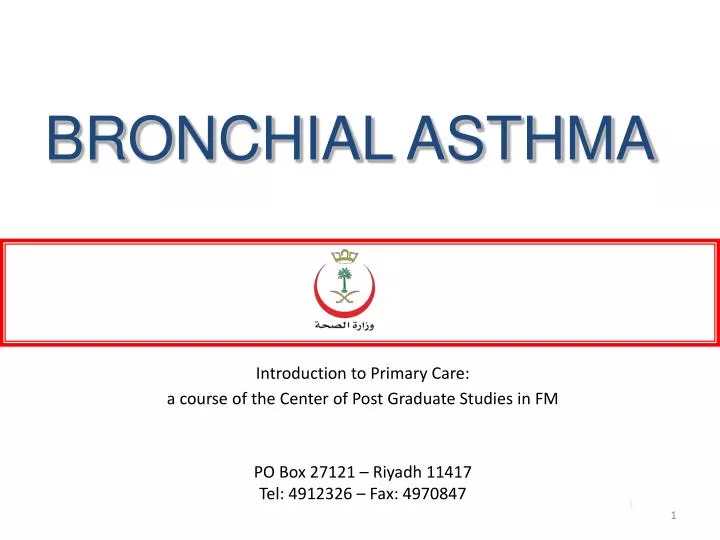 PPT - BRONCHIAL ASTHMA PowerPoint Presentation, free download - ID:1771959