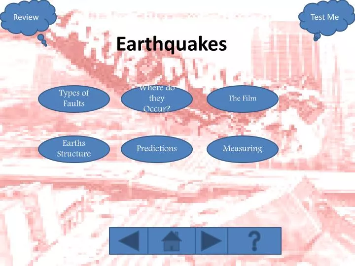 earthquakes