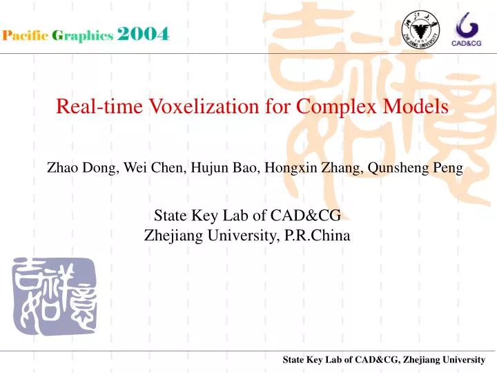 real time voxelization for complex models