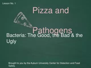 Pizza and Pathogens