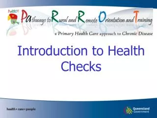 Introduction to Health Checks