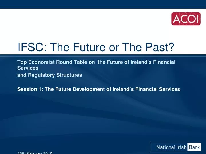 ifsc the future or the past