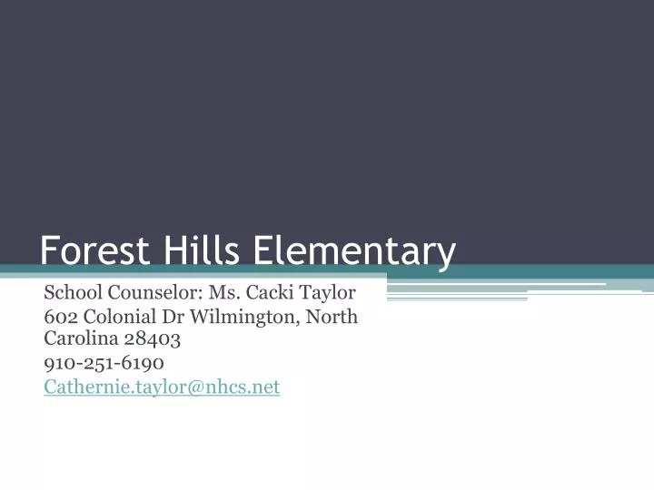 forest hills elementary