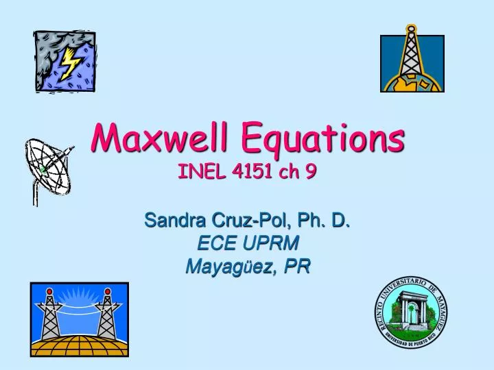 maxwell equations inel 4151 ch 9