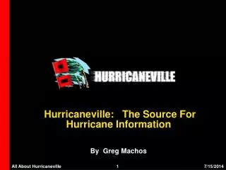 Hurricaneville: The Source For Hurricane Information