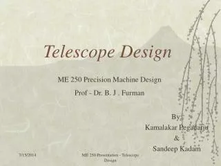 Telescope Design