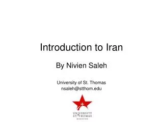 Introduction to Iran