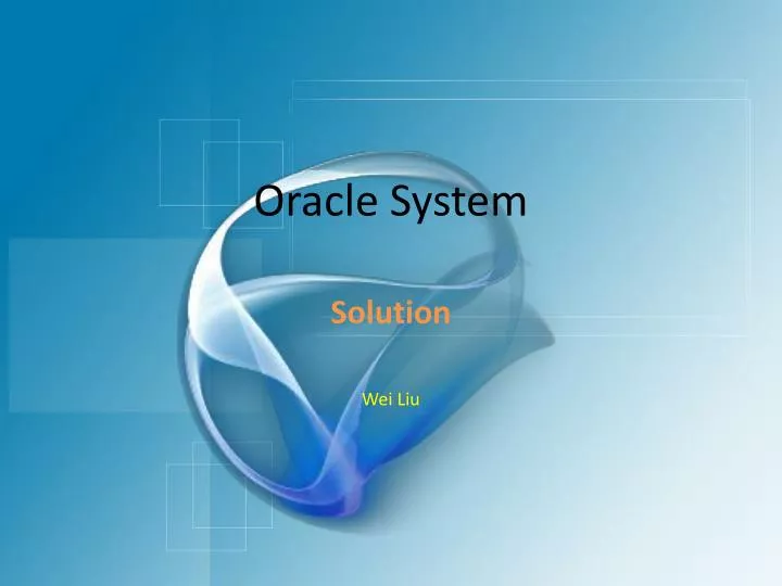 oracle system