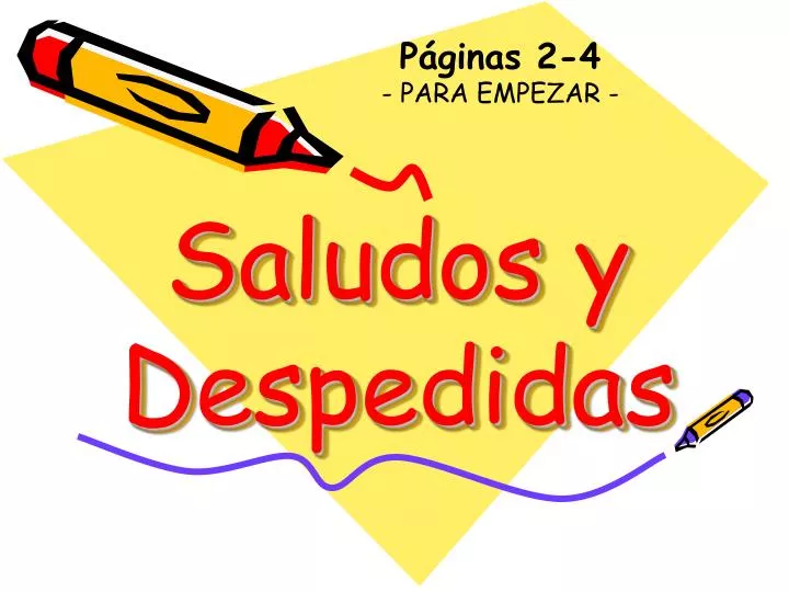 saludos y despedidas