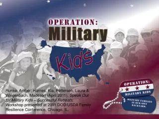 Speak Out for Military Kids Retreat