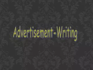 Advertisement-Writing