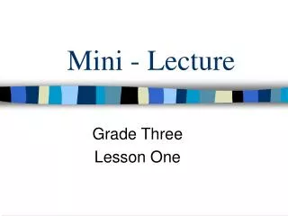 mini lecture