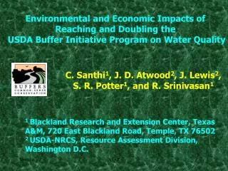 Environmental and Economic Impacts of Reaching and Doubling the USDA Buffer Initiative Program on Water Quality