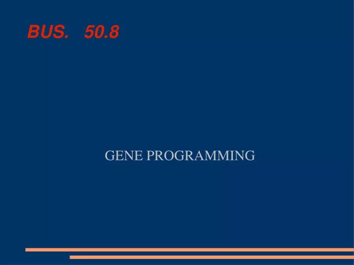 gene programming