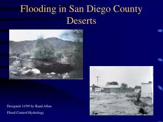 Flooding in San Diego County Deserts