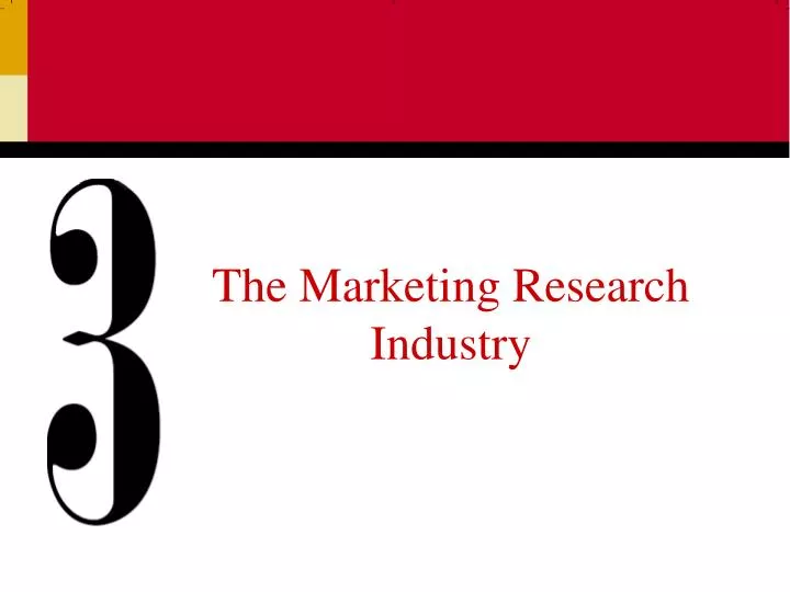 the marketing research industry