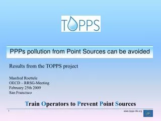 PPPs pollution from Point Sources can be avoided
