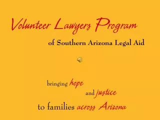 Volunteer Lawyers Program