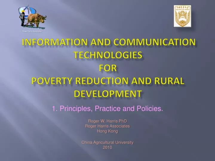 information and communication technologies for poverty reduction and rural development