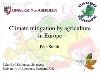 Climate mitigation by agriculture in Europe