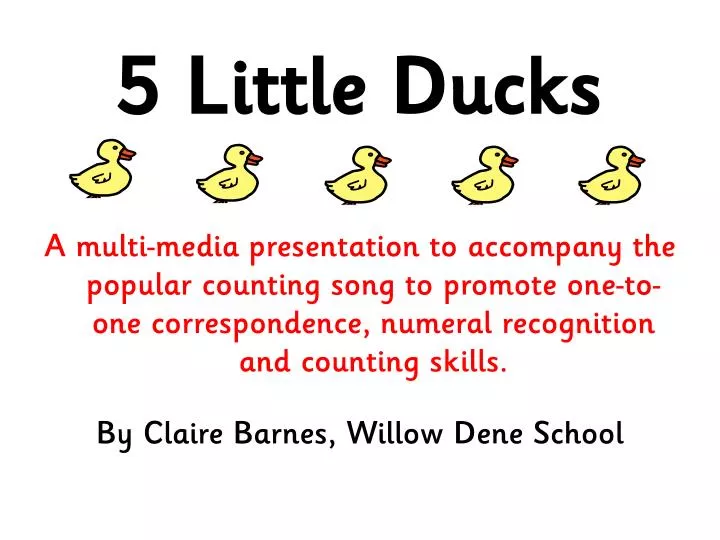 5 little ducks