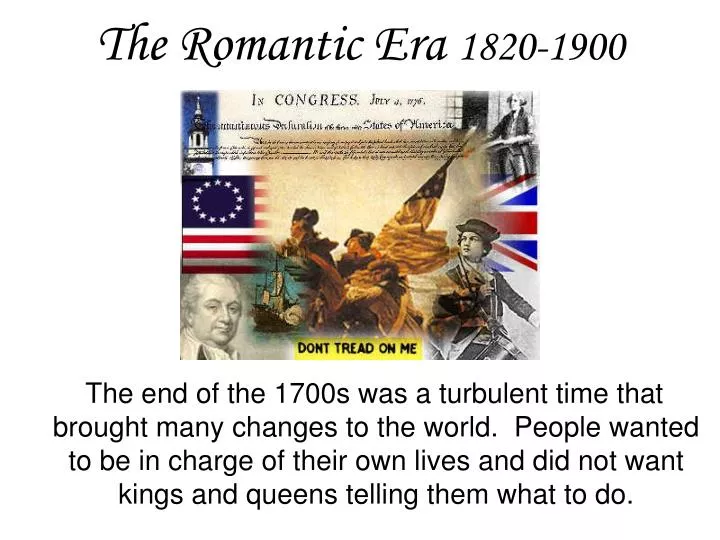 the romantic era 1820 1900