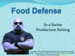 Food Defense - slide 1
