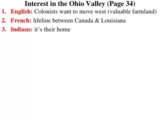 Interest in the Ohio Valley (Page 34)