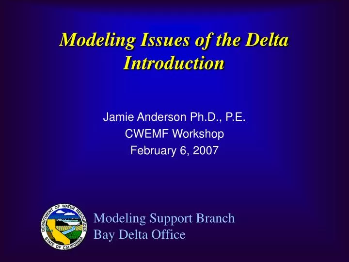 modeling issues of the delta introduction
