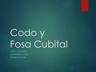 codo y fosa cubital