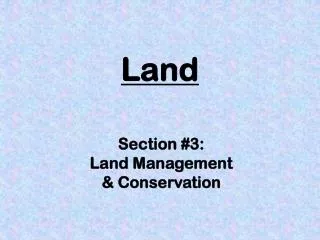 Land