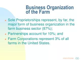 Business Organization of the Farm