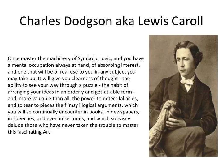 charles dodgson aka lewis caroll