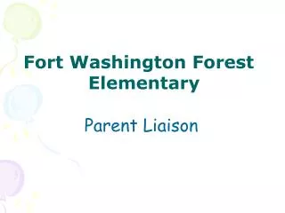 Fort Washington Forest Elementary