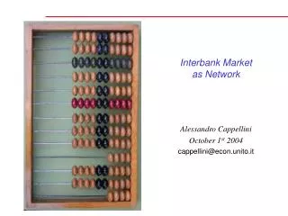 Interbank Market as Network