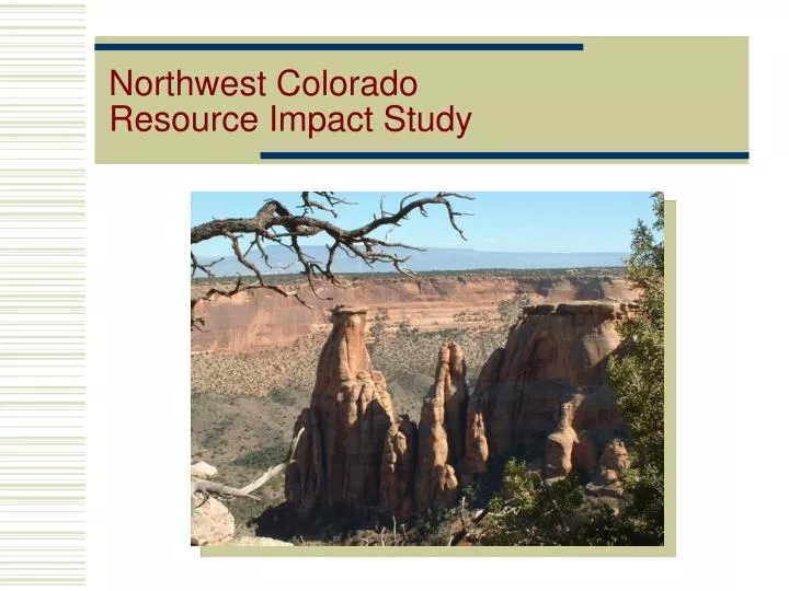 northwest colorado resource impact study